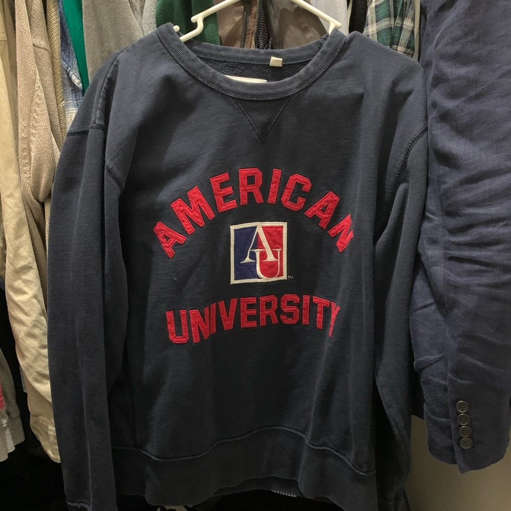 American University crewneck. Large.